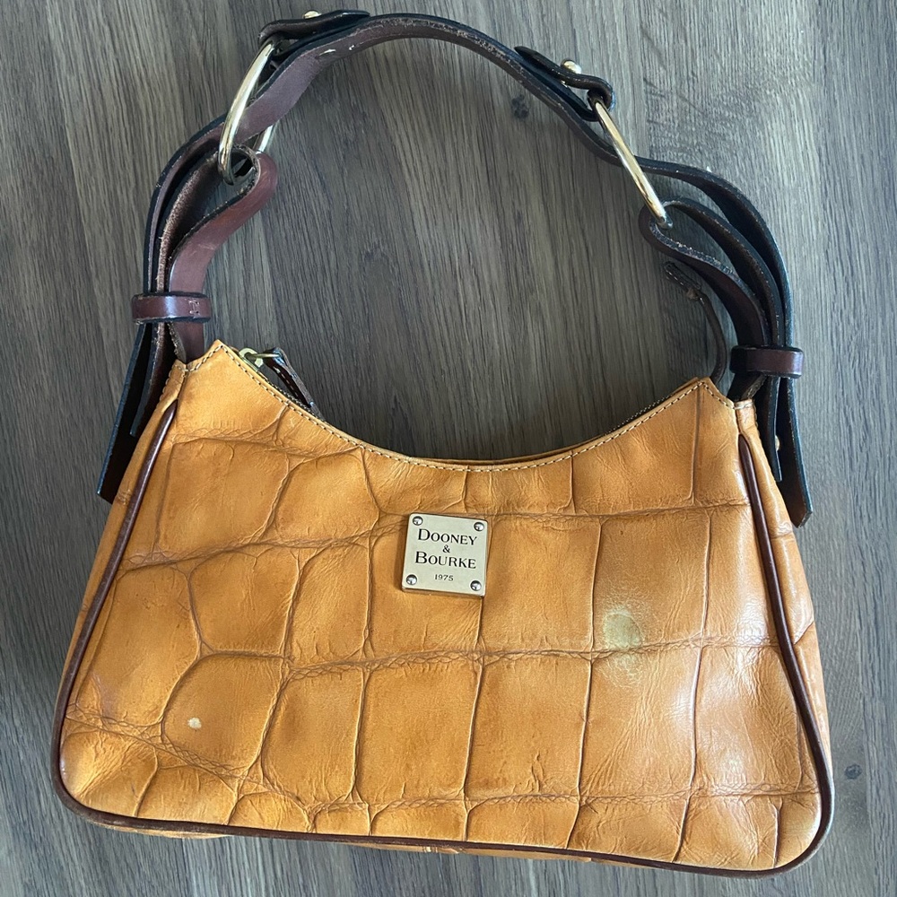 Dooney & Bourke Nile Collection Croc Embossed Shoulder Bag